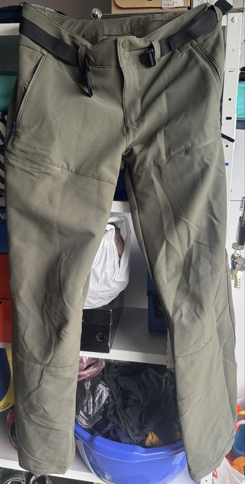 Мъжки промазан панталон SH500 XL зелен