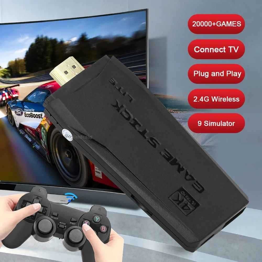 Ретро М8 игра 10000+ Игра Конзола HDMI stick+ 2 джойстика 64gb m8 игра