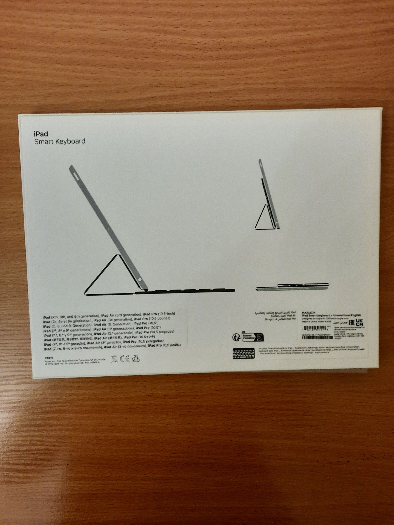 Smart Keyboard MX3L2Z/A International English Международная клавиатура