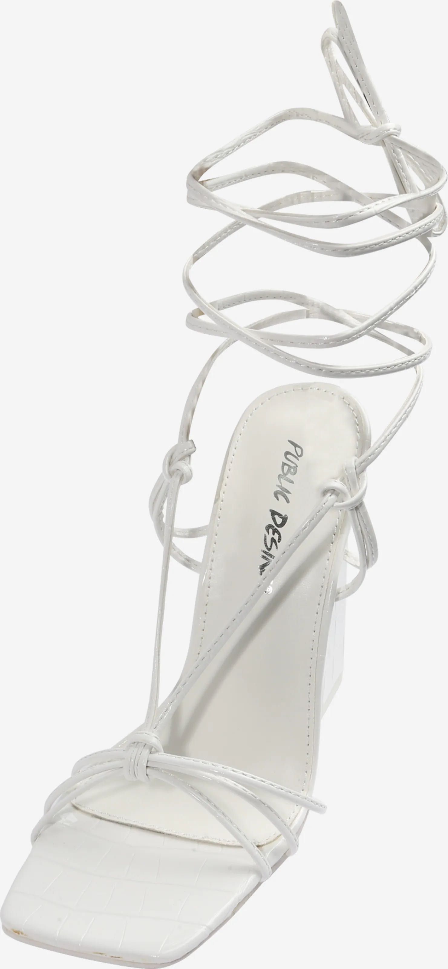 Бели обувки с ток