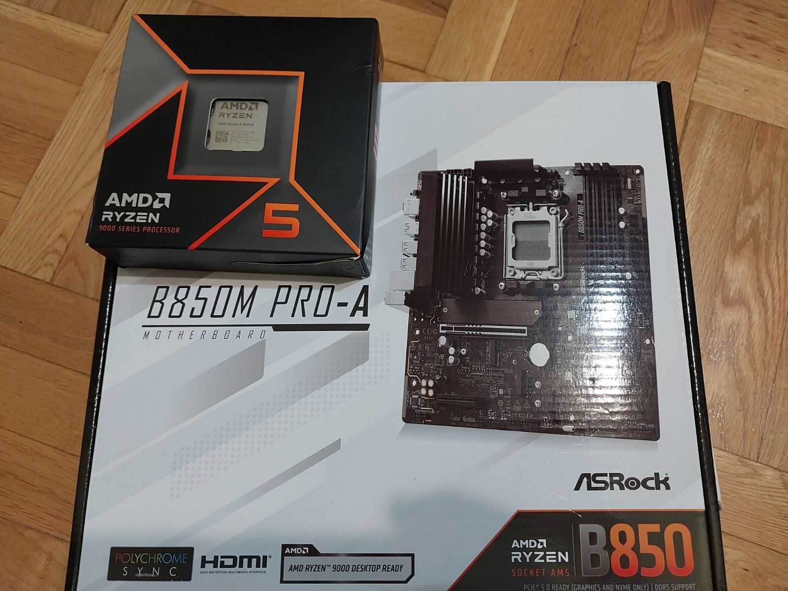 Ryzen 5 9600X (НОВ) + AsRock B850M Pro-A