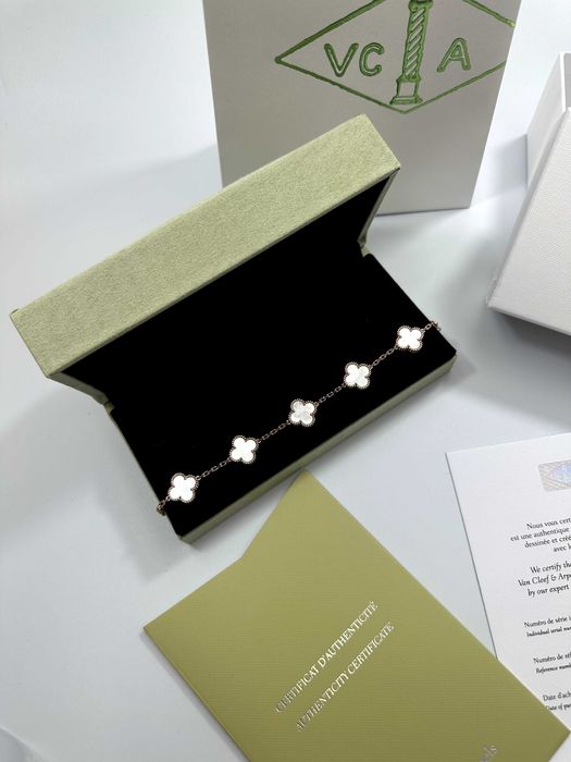 Bracelet Van Cleef & Arpels 5 motifs Rose Gold 750 Mother of Pearl