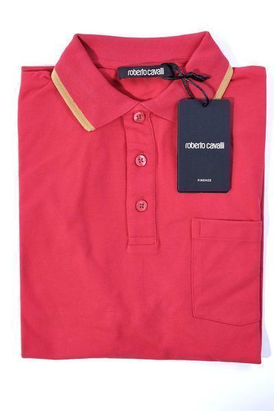 ПРОМО Roberto Cavalli-M и XXL -Оригинална червена поло тениска