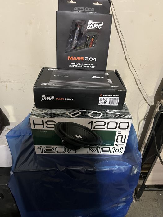 Сабвуфер Hannibal deaf bonce 1200watt новый  Полный комплект