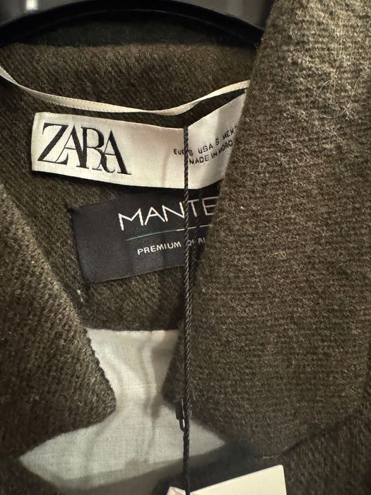 Palton Zara Monteco lana nou S