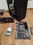 Placa video,carcasa,sursa,placa baza procesor