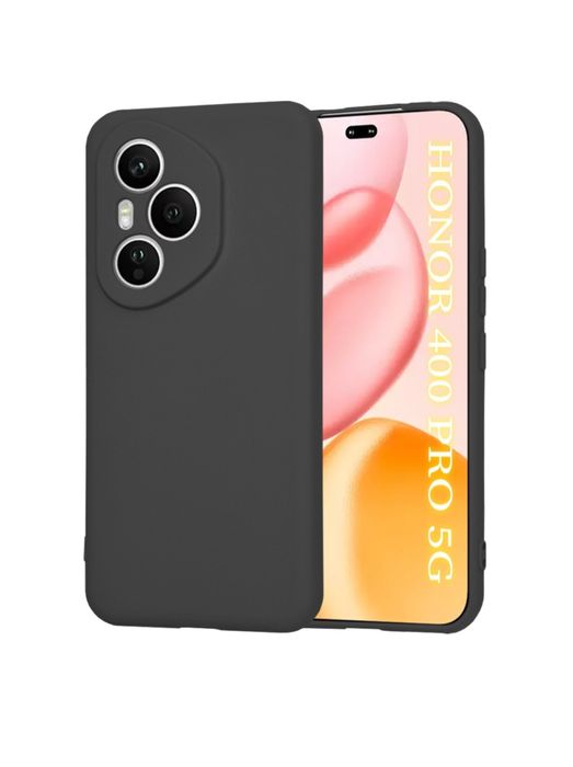 Honor 400 400 Lite 400 Pro - Husa Silicon Interior de Catifea Neagra