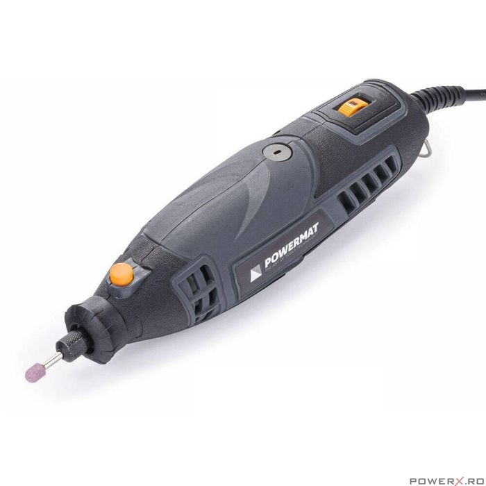 Set mini polizor drept, 250 W, 100 accesorii incluse, Powermat