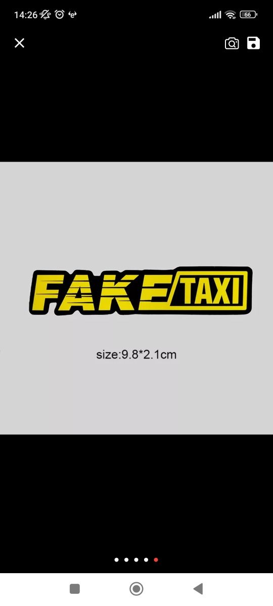 Sticker Fake Taxi 20x5 cm GLABEN , BRAZZERS