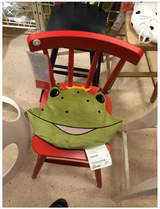 Подушка на стул лягушка Фаблер Икеа/IKEA. Новая