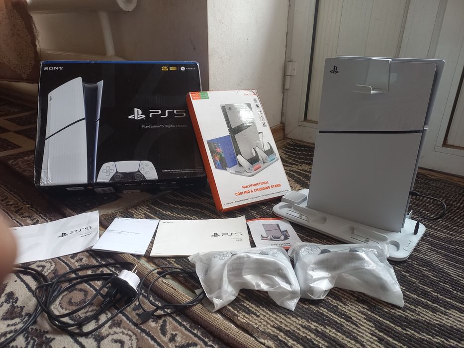 PS5 slim ideal 2 original djoystik o'yinlari yozilgan kuller padstavka