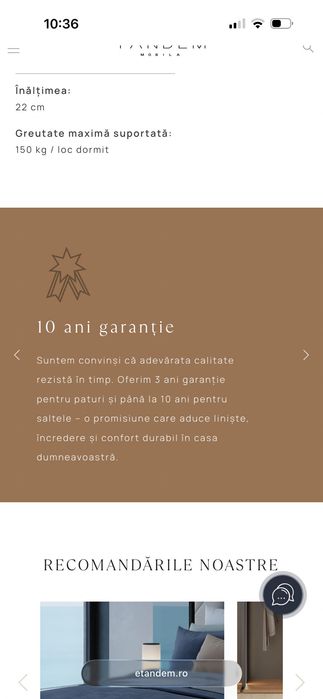 Pat cu slatea naturala 200x200 și spațiu de depozitare Tandem Brasov