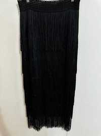 Юбка Zara черная в стиле 20-х / размер М (46 рус)