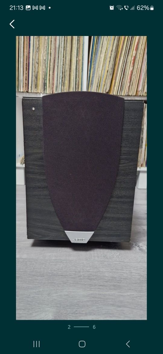 Subwoofer Jamo E8SUB.2 8" 100-Watts Activ, Made în Denmark.