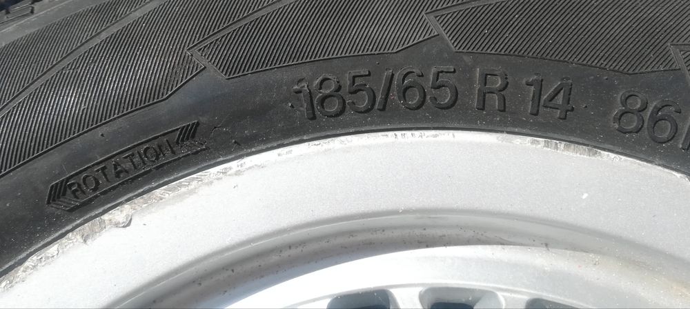 АлуминиеваДжанта+гума185/65/R14 86H