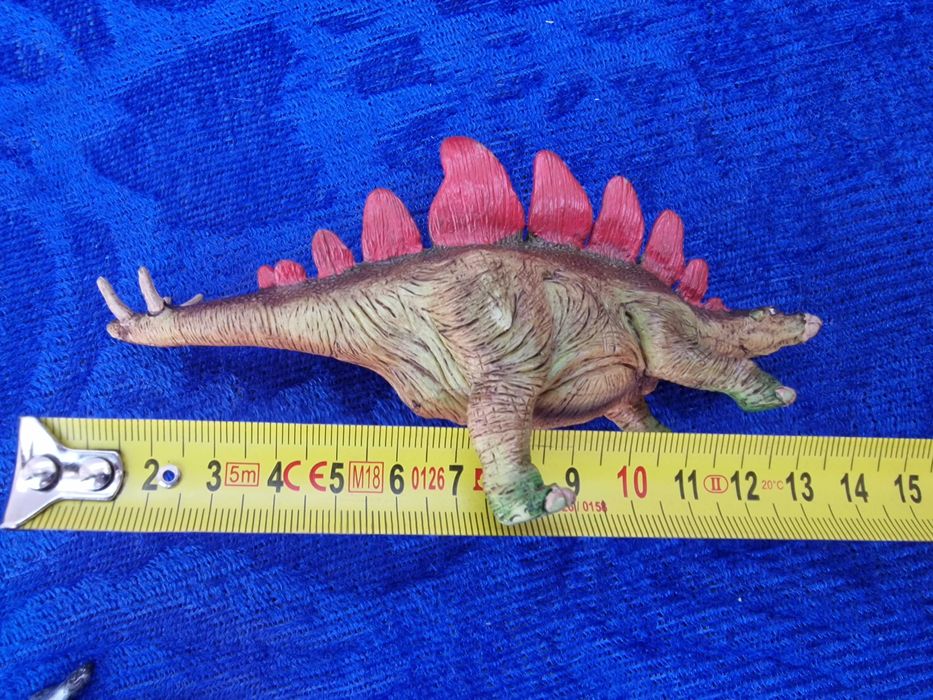 Set 7 figurine dinozauri, Plastic, Multicolor, jucarii copii