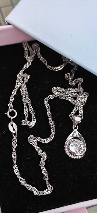 3 lanticuri cu pandantive din argint,noi