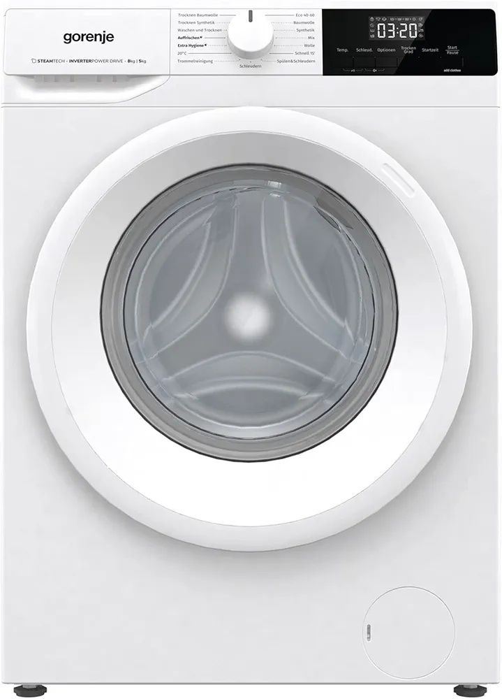 Нова инверторна пералня със сушилня Gorenje 8/5 кг с функция пара