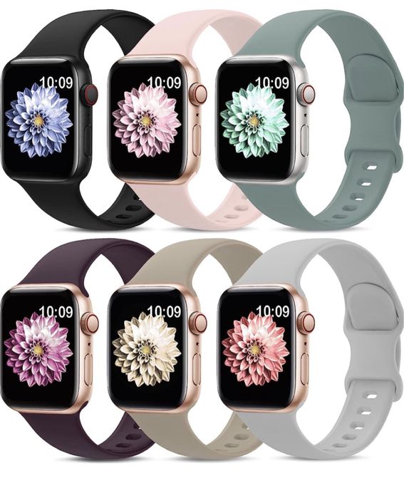 Curea Husa Silicon Soft Colorat Incarcator Ceas Apple Serie 1-10 Ultra