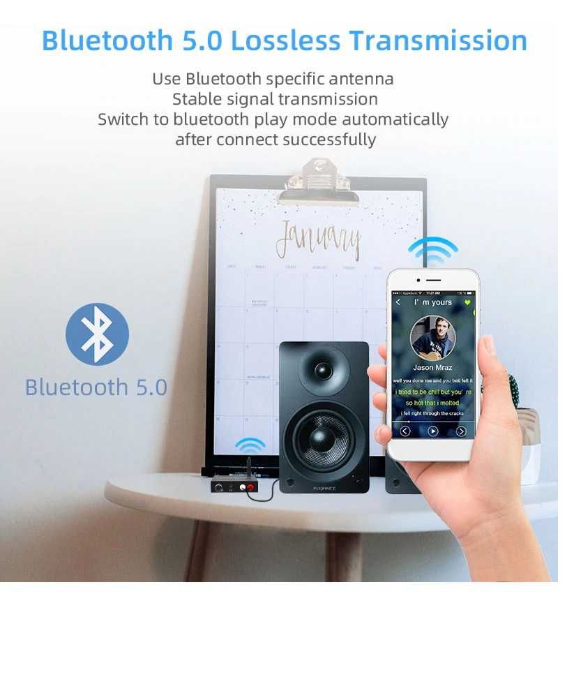 Для аудио Ресивер Bluetooth 5.0 цифро-аналоговый преобразователь.