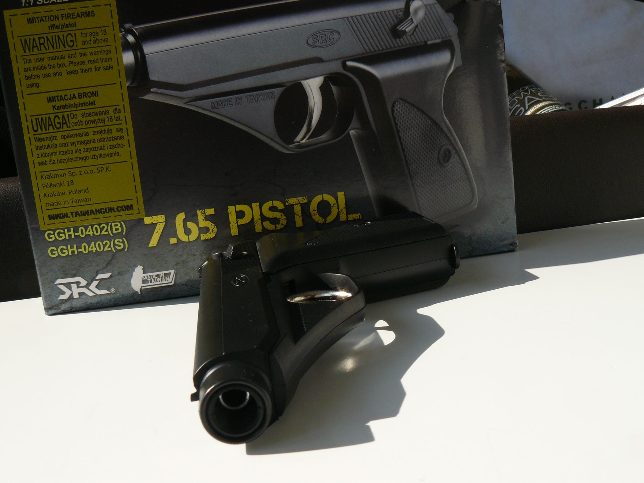 Pistol Airsoft MAUSER HSC,Mod 7.65,SRC,Nou,Green Gas,NBB,Black,0,7J,