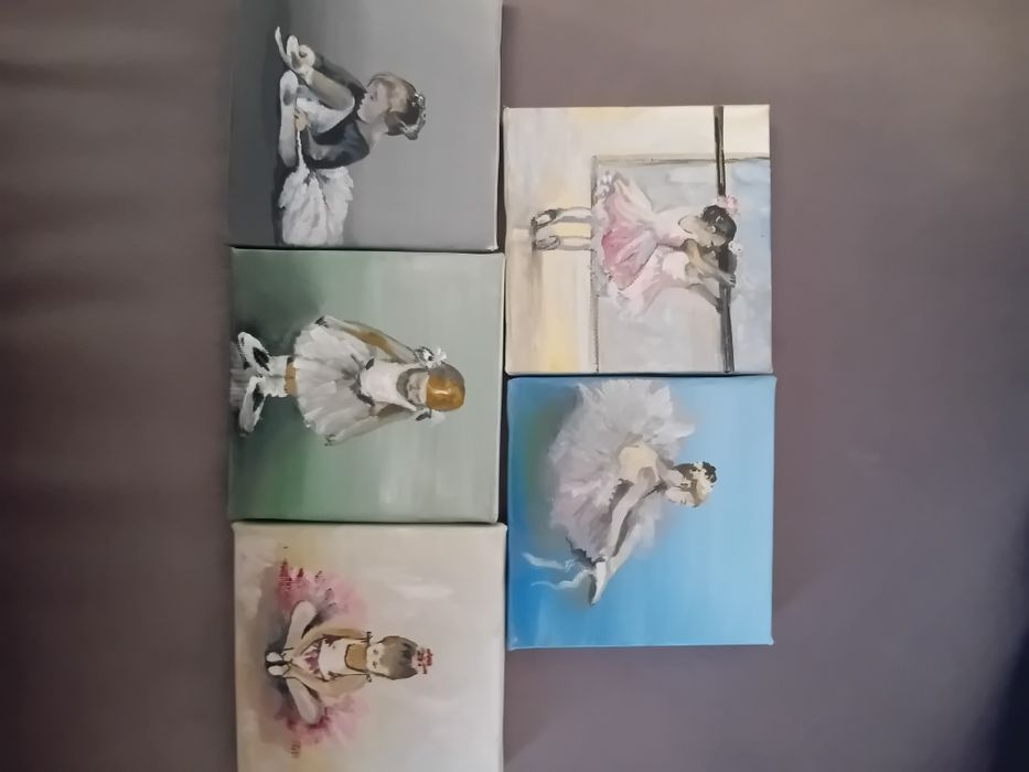 Картины" Балерина" 18х24 акварель, масло, пастель