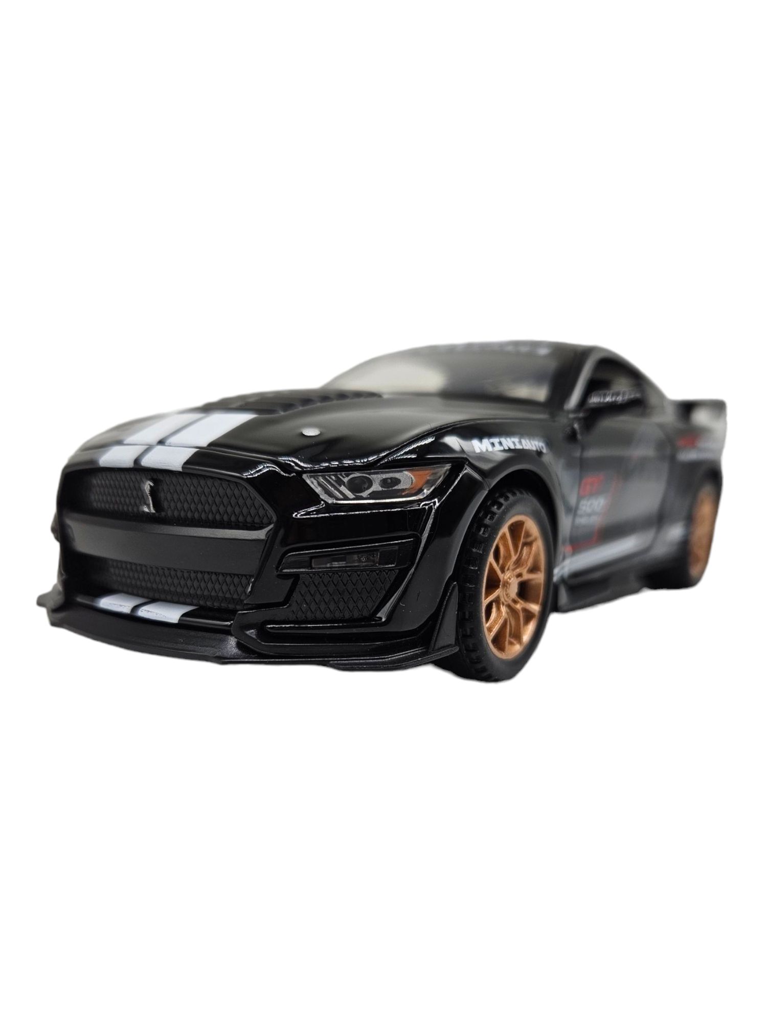 Masina metalica Mustang Shelby GT,Sunete,lumini,usi mobile,16cm, Negru