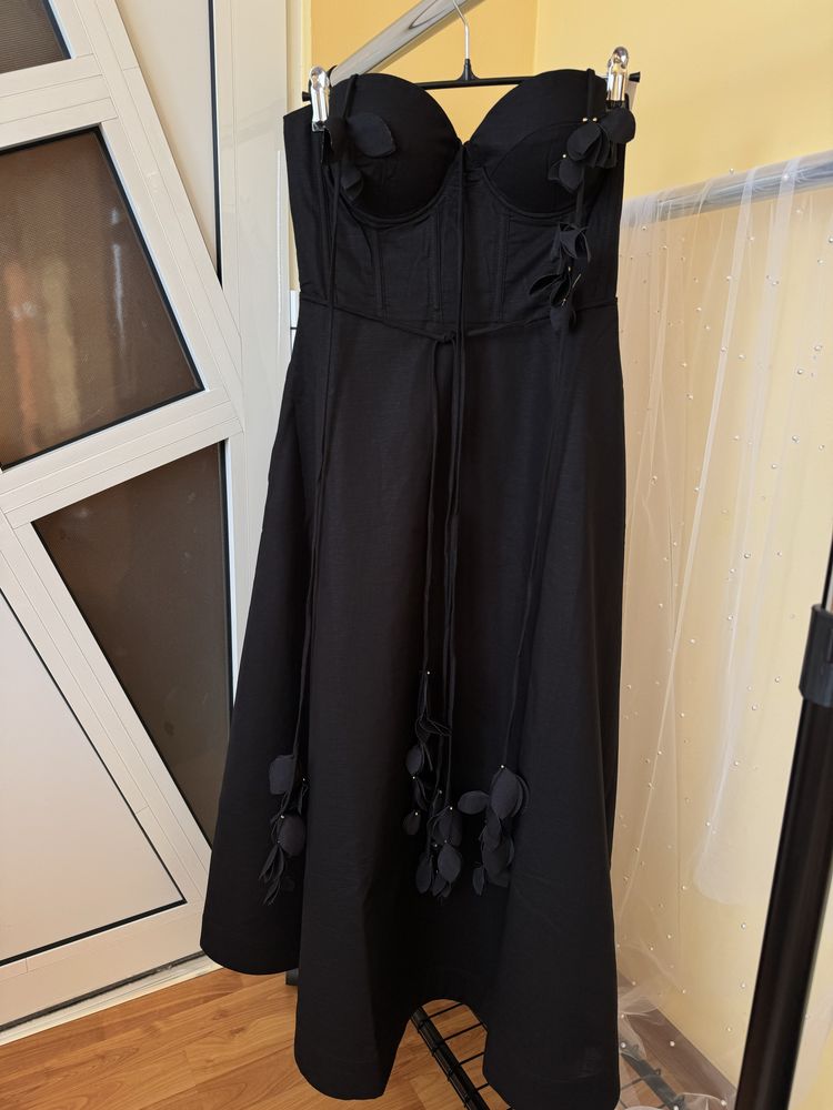 Ленена миди рокля Serena от S-XL