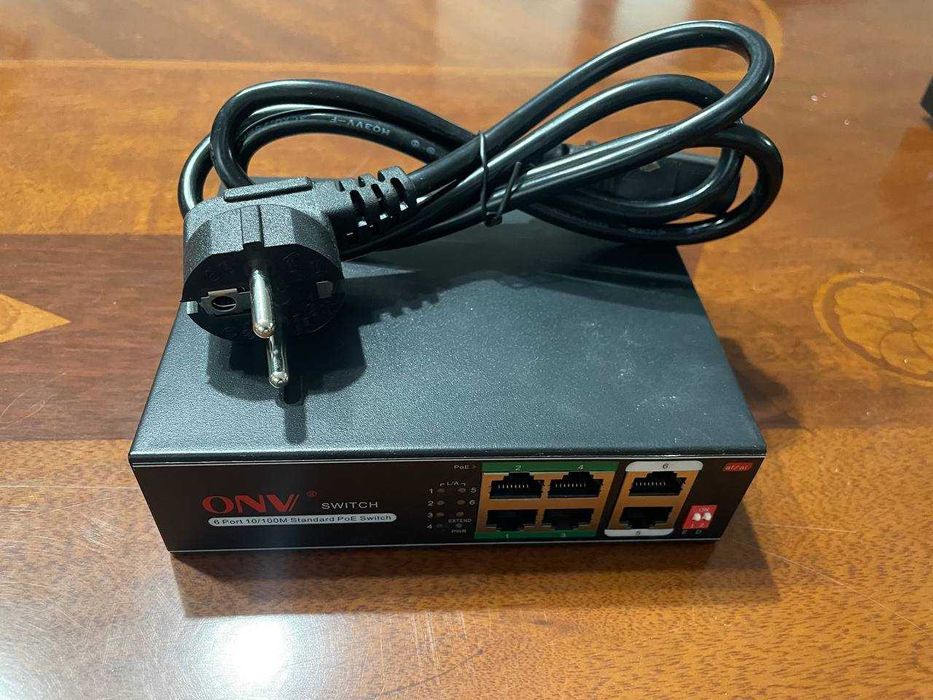 Комплект видеонаблюдения Dahua + PoE Switch (всё рабочее)