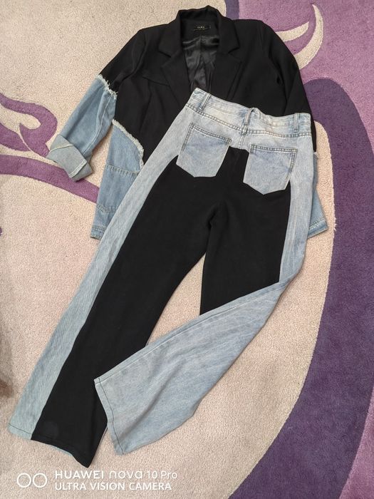 Спортно-елегантен сет (сако и дънки)