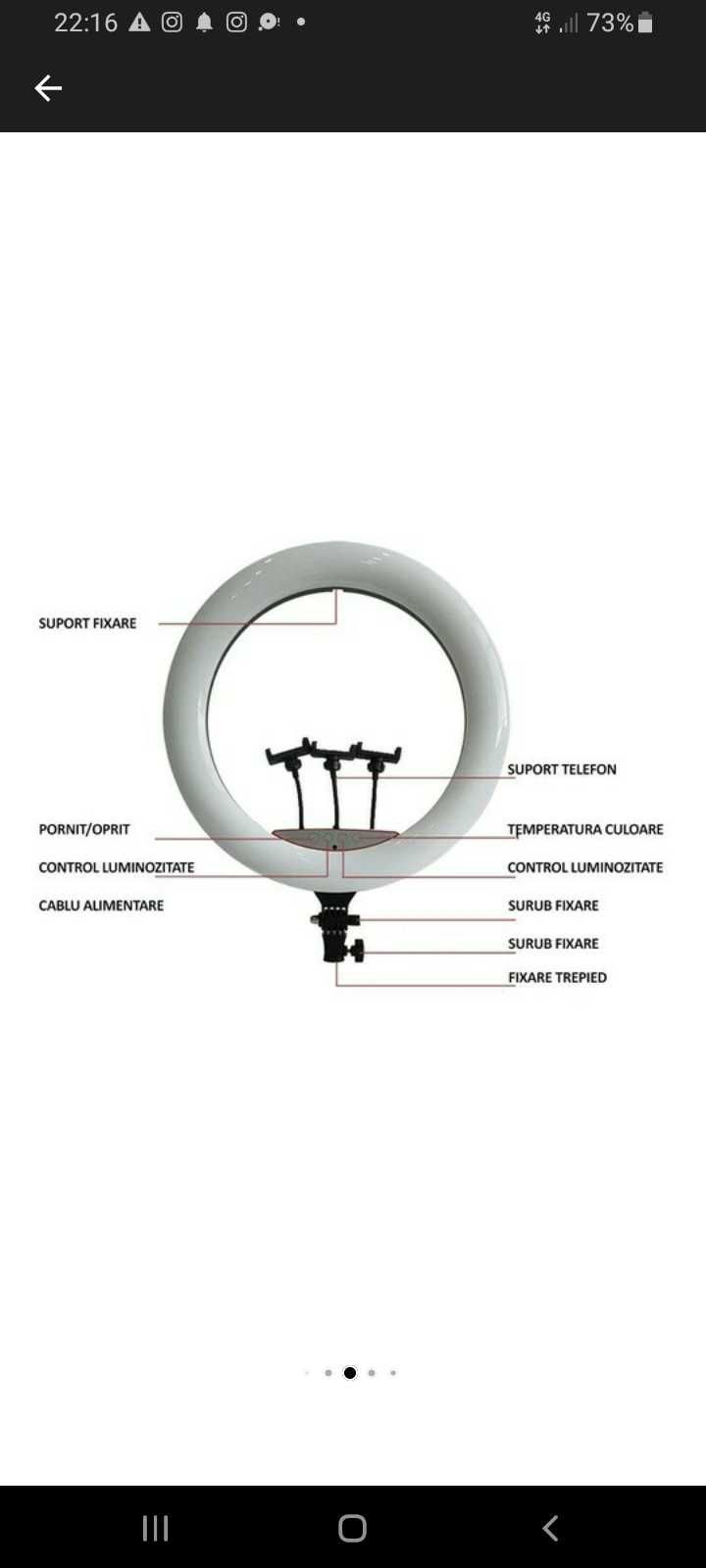 Lampă circulară profesională RING LIGHT LED