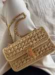 Celine beach bag плажна чанта плетена