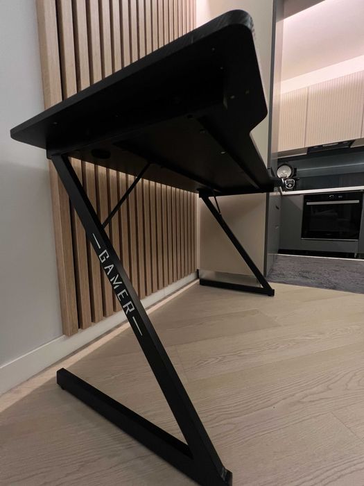 Birou Gaming/Office Negru 60x120cm