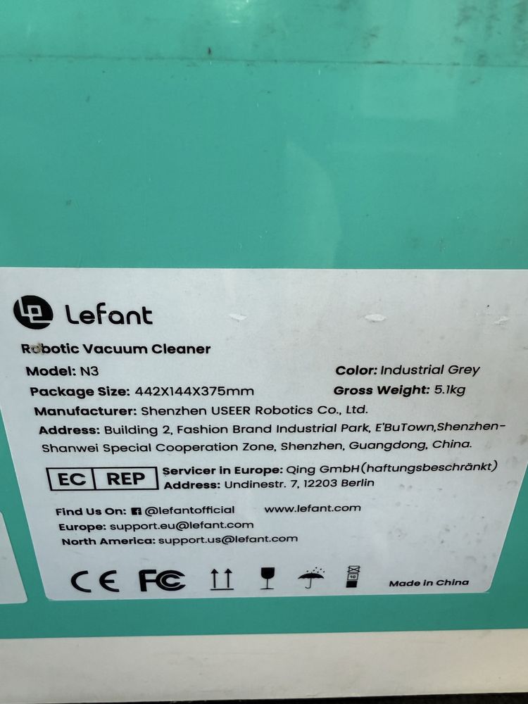 Aspirator robot Lefant N3 Produs Nou Sigilat