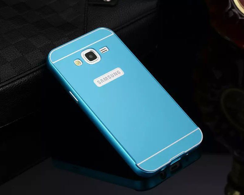 Husa / Bumper aluminiu + spate Acril Samsung Galaxy J5 2015, S6 Edge