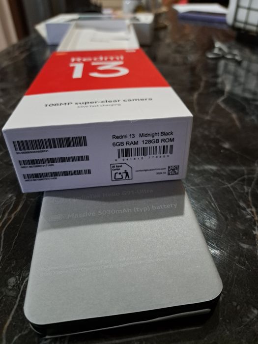 REDMI 13 black 6gb ram