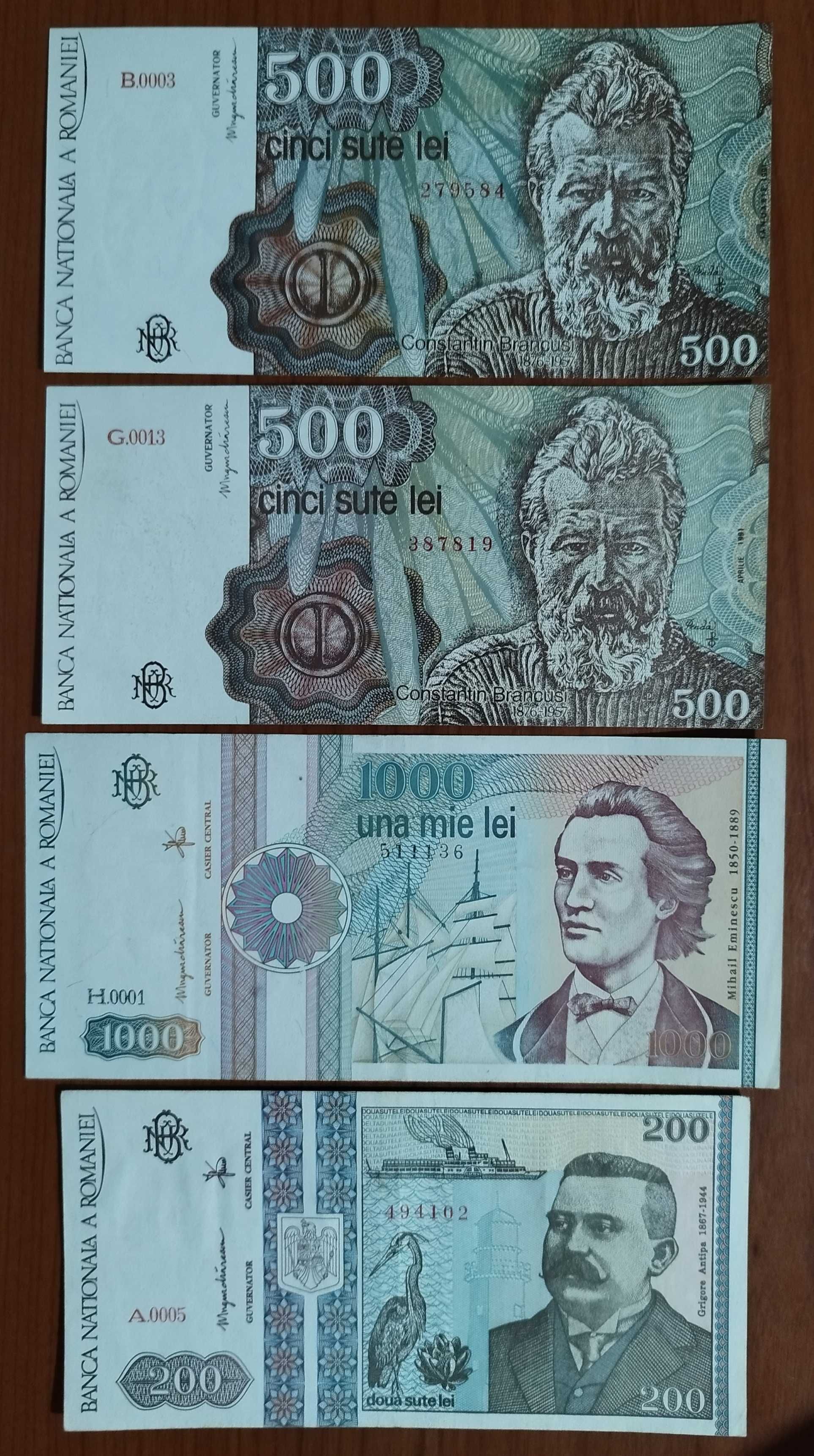 Lot bancnote românești,