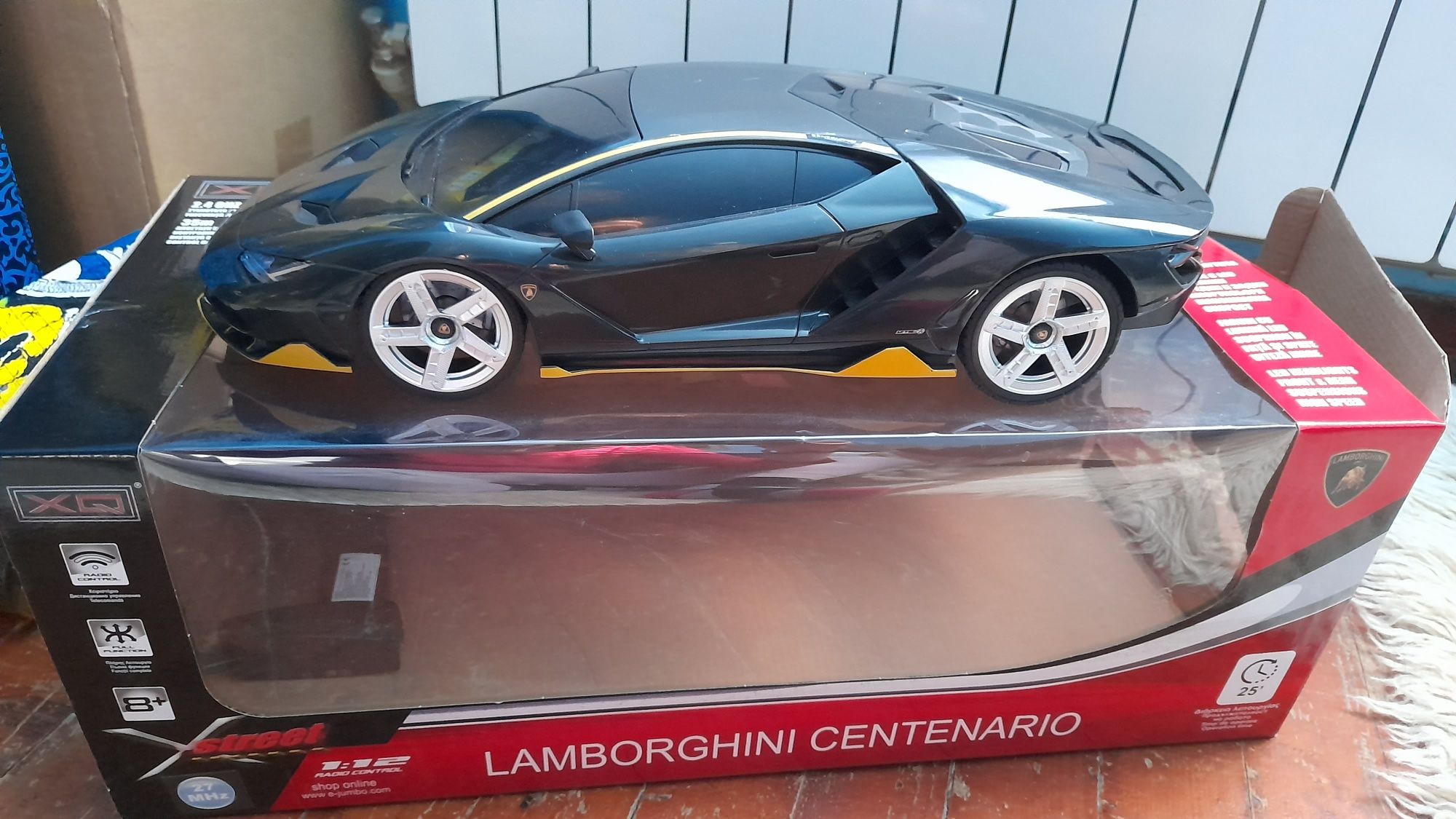 Детска кола с дистанционно управление Lamborghini Centenario черен с д