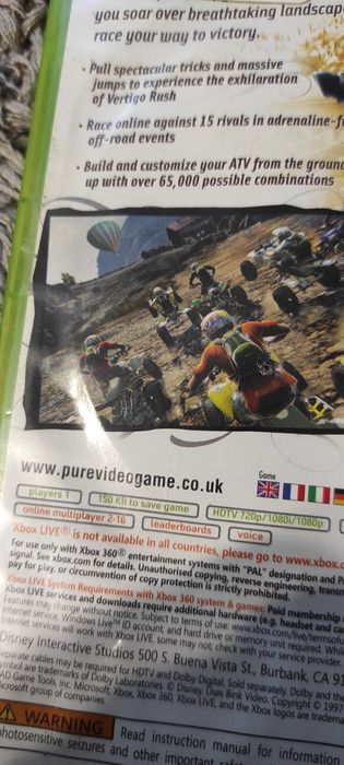 Transport curier 5 lei/Joc/jocuri Pure,race,atv, moto Xbox360/Xbox One