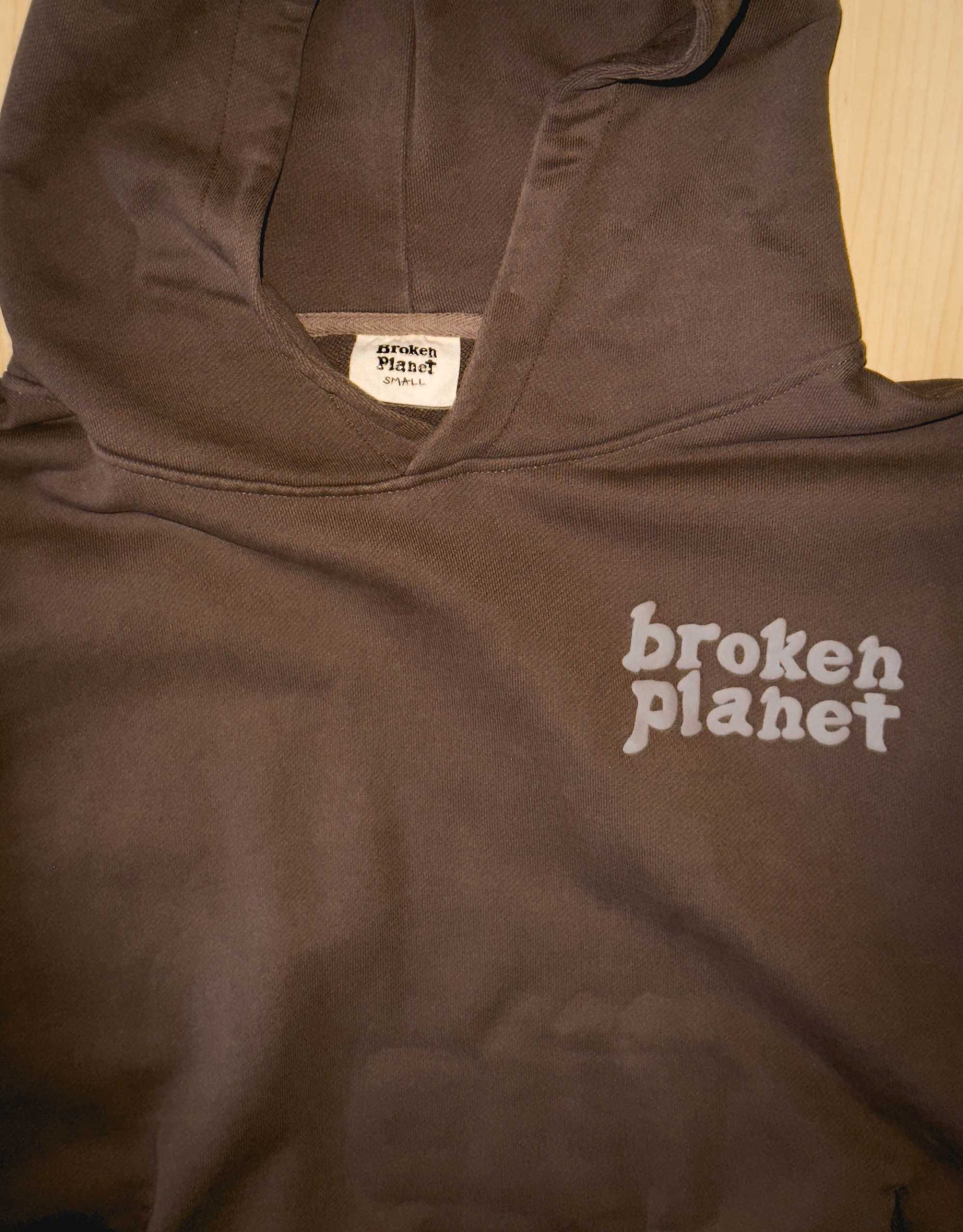 Broken Planet Hoodie Brown S | Суичър с качулка размер S