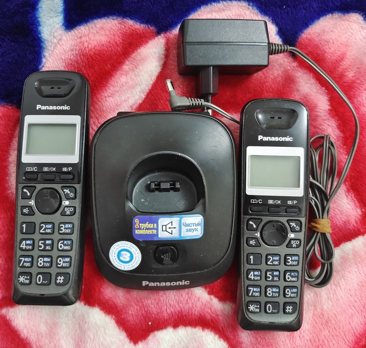 Домашний трубка телефон Panasonic и Sanyo