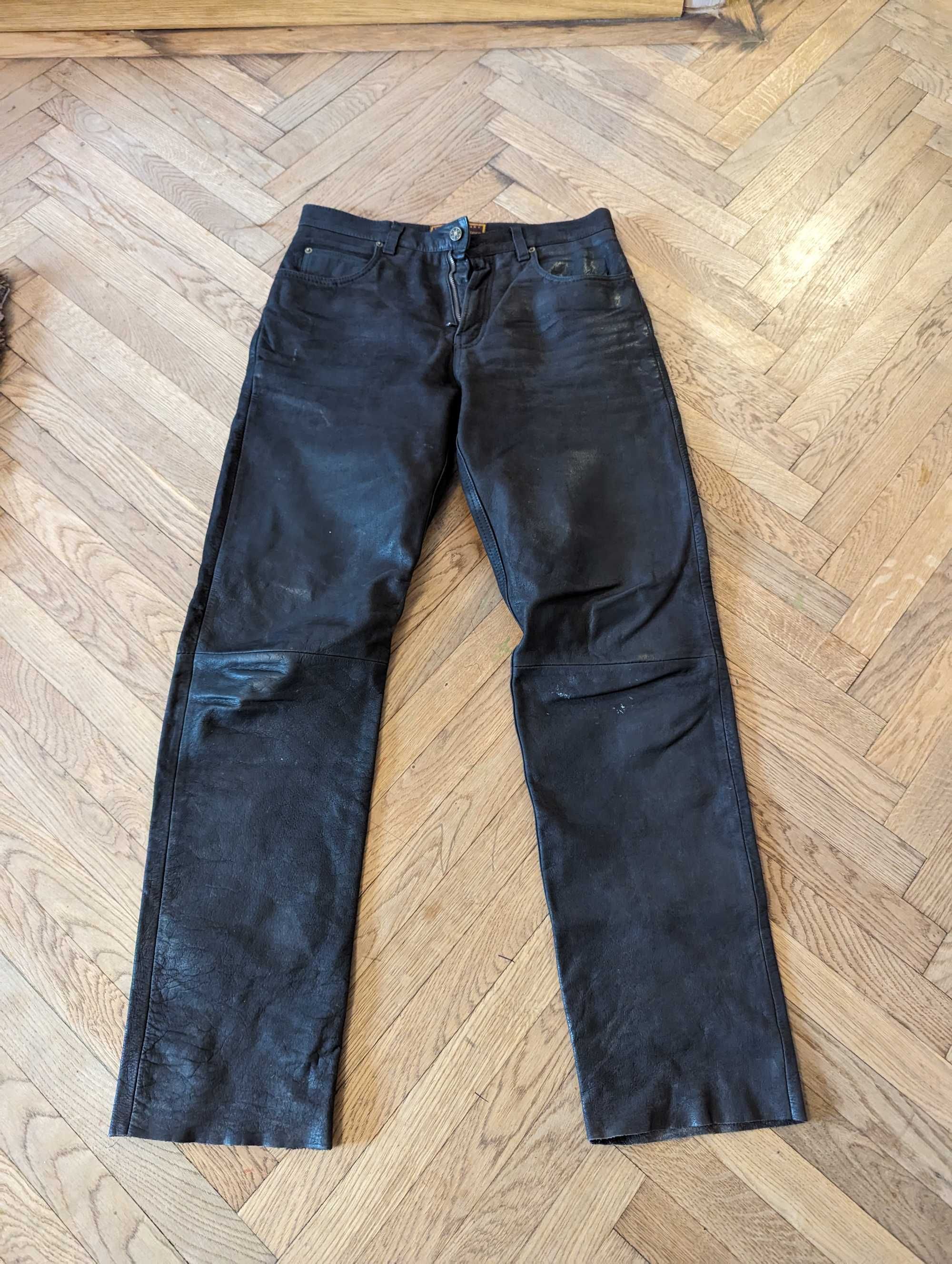 Pantaloni moto piele american classic