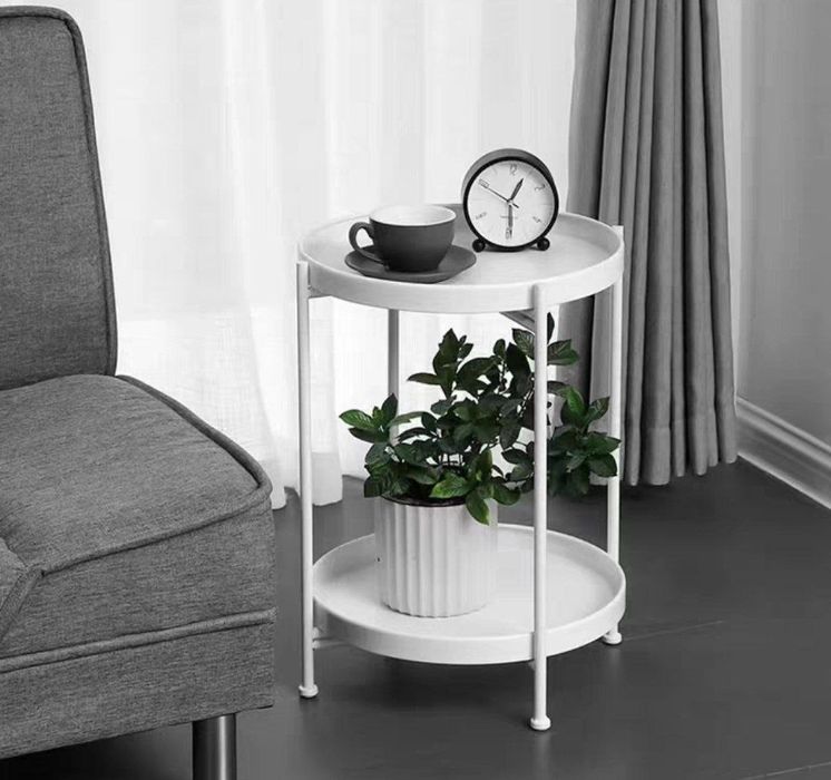 Легкий роскошный круглый журнальный столик