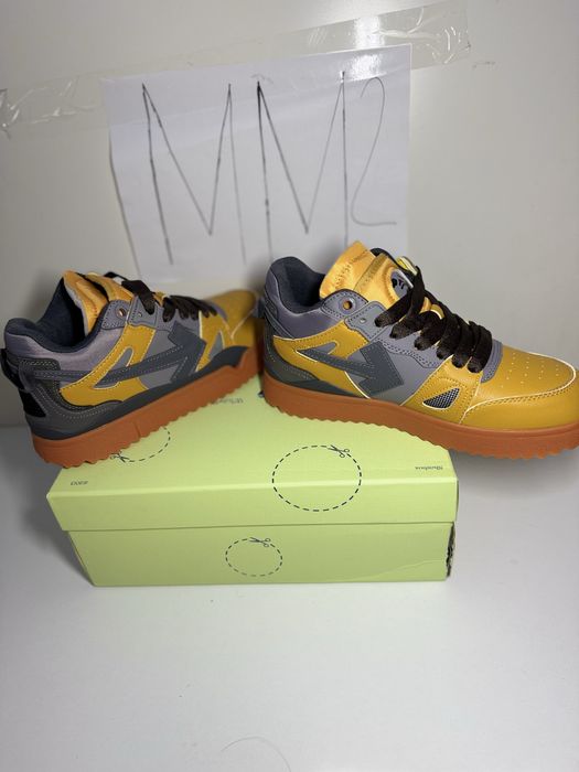 Off-White Men's Sponge Mid-Top Colorblock Sneakers