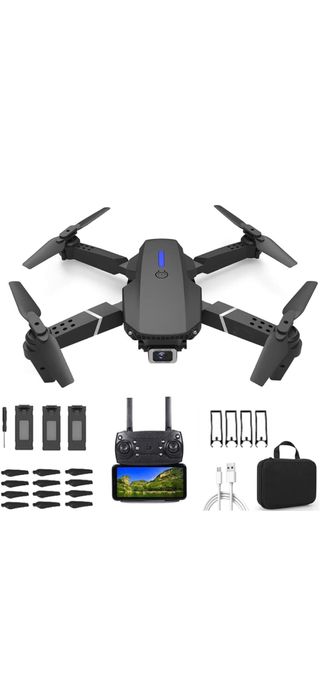 Мини дрон с 2 камери, 4K,дистанционно управление, 3 батерии и 1 кутия