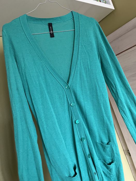 Marc Cain зелена жилетка памук и кашмир