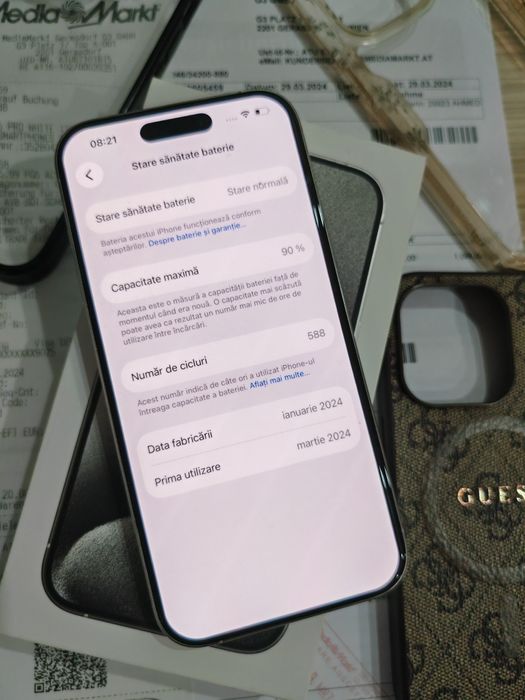 iPhone 15 Pro 128GB White Titanium