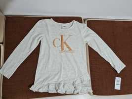 Bluza Calvin Klein gri cu colanti  marimea 8-10