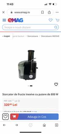 Storcator de fructe inexive