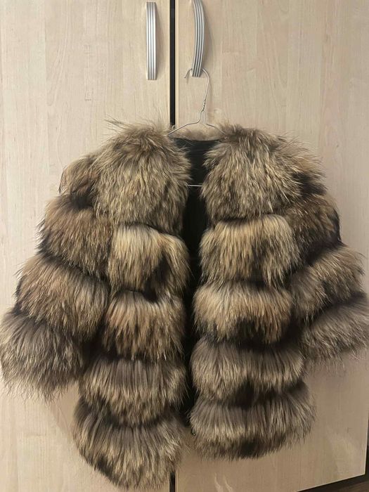 Blana maro naturala 3 în1 (vesta, si poti scoate 2 randuri de maneca)